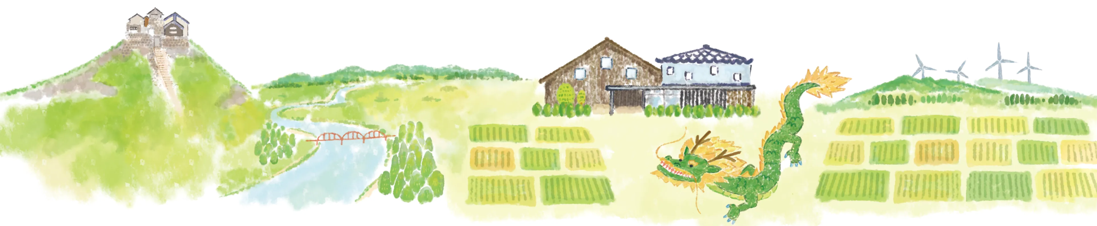 庄内町の風景